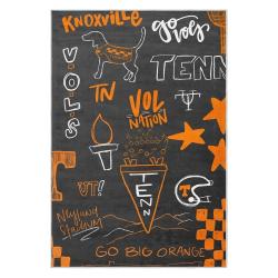 ncaa tennessee volunteers college basketball and football team logo sport carpet tv78
