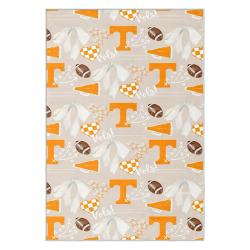 ncaa tennessee volunteers college basketball and football team logo sport carpet tv85