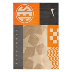 ncaa tennessee volunteers college basketball and football team logo sport carpet tv98