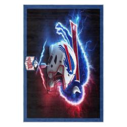 nfl buffalo bills area rug non slip football carpet home decor gift idea for fans bb102