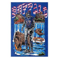 nfl buffalo bills area rug non slip football carpet home decor gift idea for fans bb125
