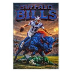 nfl buffalo bills area rug non slip football carpet home decor gift idea for fans bb77