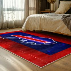 nfl buffalo bills area rug non slip football carpet home decor gift idea for fans bedroom bb101