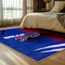 nfl buffalo bills area rug non slip football carpet home decor gift idea for fans bedroom bb106