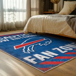 nfl buffalo bills area rug non slip football carpet home decor gift idea for fans bedroom bb108