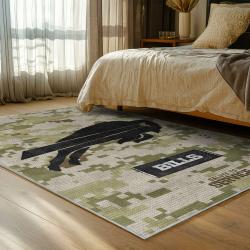 nfl buffalo bills area rug non slip football carpet home decor gift idea for fans bedroom bb111