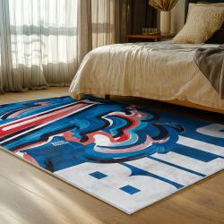 nfl buffalo bills area rug non slip football carpet home decor gift idea for fans bedroom bb114
