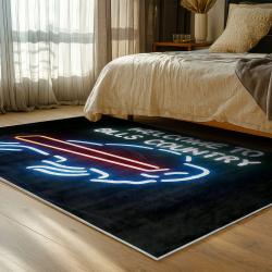 nfl buffalo bills area rug non slip football carpet home decor gift idea for fans bedroom bb115