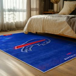 nfl buffalo bills area rug non slip football carpet home decor gift idea for fans bedroom bb117