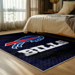 nfl buffalo bills area rug non slip football carpet home decor gift idea for fans bedroom bb119