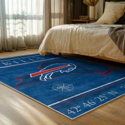 nfl buffalo bills area rug non slip football carpet home decor gift idea for fans bedroom bb120