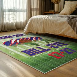 nfl buffalo bills area rug non slip football carpet home decor gift idea for fans bedroom bb122