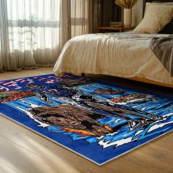 nfl buffalo bills area rug non slip football carpet home decor gift idea for fans bedroom bb125