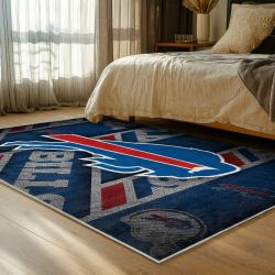 nfl buffalo bills area rug non slip football carpet home decor gift idea for fans bedroom bb126