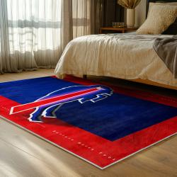 nfl buffalo bills area rug non slip football carpet home decor gift idea for fans bedroom bb133