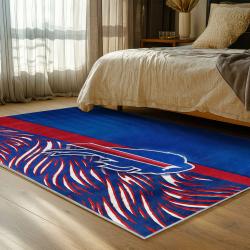 nfl buffalo bills area rug non slip football carpet home decor gift idea for fans bedroom bb137