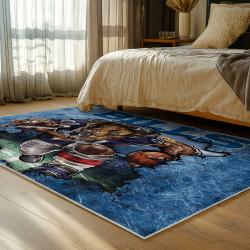 nfl buffalo bills area rug non slip football carpet home decor gift idea for fans bedroom bb139