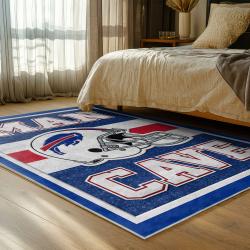 nfl buffalo bills area rug non slip football carpet home decor gift idea for fans bedroom bb141