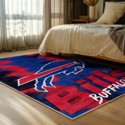 nfl buffalo bills area rug non slip football carpet home decor gift idea for fans bedroom bb142