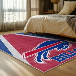 nfl buffalo bills area rug non slip football carpet home decor gift idea for fans bedroom bb146