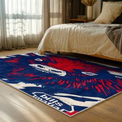 nfl buffalo bills area rug non slip football carpet home decor gift idea for fans bedroom bb155