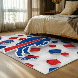 nfl buffalo bills area rug non slip football carpet home decor gift idea for fans bedroom bb156