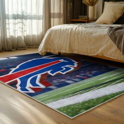 nfl buffalo bills area rug non slip football carpet home decor gift idea for fans bedroom bb159