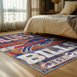 nfl buffalo bills area rug non slip football carpet home decor gift idea for fans bedroom bb165