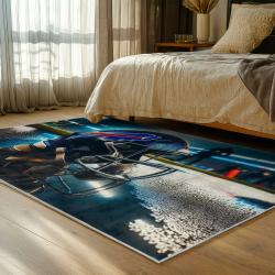 nfl buffalo bills area rug non slip football carpet home decor gift idea for fans bedroom bb31
