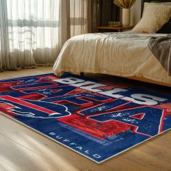 nfl buffalo bills area rug non slip football carpet home decor gift idea for fans bedroom bb32