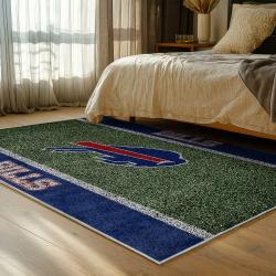 nfl buffalo bills area rug non slip football carpet home decor gift idea for fans bedroom bb42