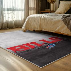 nfl buffalo bills area rug non slip football carpet home decor gift idea for fans bedroom bb44