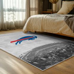nfl buffalo bills area rug non slip football carpet home decor gift idea for fans bedroom bb49