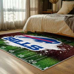 nfl buffalo bills area rug non slip football carpet home decor gift idea for fans bedroom bb51
