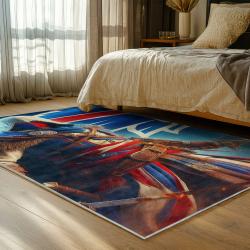 nfl buffalo bills area rug non slip football carpet home decor gift idea for fans bedroom bb52