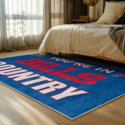 nfl buffalo bills area rug non slip football carpet home decor gift idea for fans bedroom bb54