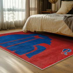 nfl buffalo bills area rug non slip football carpet home decor gift idea for fans bedroom bb67