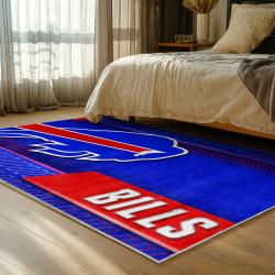 nfl buffalo bills area rug non slip football carpet home decor gift idea for fans bedroom bb68