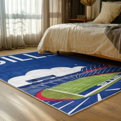 nfl buffalo bills area rug non slip football carpet home decor gift idea for fans bedroom bb71