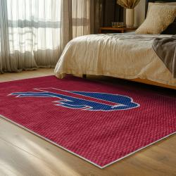 nfl buffalo bills area rug non slip football carpet home decor gift idea for fans bedroom bb72