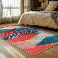 nfl buffalo bills area rug non slip football carpet home decor gift idea for fans bedroom bb73