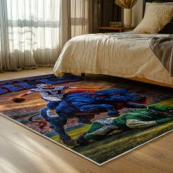 nfl buffalo bills area rug non slip football carpet home decor gift idea for fans bedroom bb77