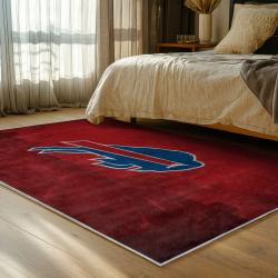 nfl buffalo bills area rug non slip football carpet home decor gift idea for fans bedroom bb82
