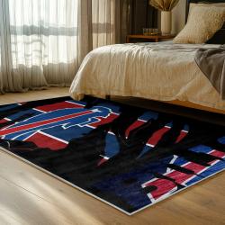nfl buffalo bills area rug non slip football carpet home decor gift idea for fans bedroom bb85