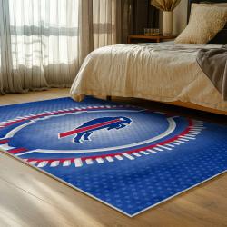 nfl buffalo bills area rug non slip football carpet home decor gift idea for fans bedroom bb88