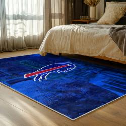nfl buffalo bills area rug non slip football carpet home decor gift idea for fans bedroom bb89