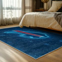 nfl buffalo bills area rug non slip football carpet home decor gift idea for fans bedroom bb92