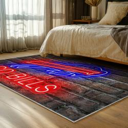 nfl buffalo bills area rug non slip football carpet home decor gift idea for fans bedroom bb93