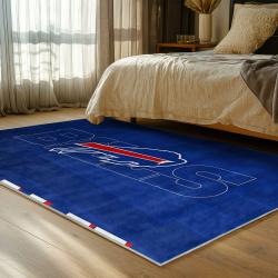 nfl buffalo bills area rug non slip football carpet home decor gift idea for fans bedroom bb98