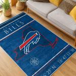 nfl buffalo bills area rug non slip football carpet home decor gift idea for fans living room bb120